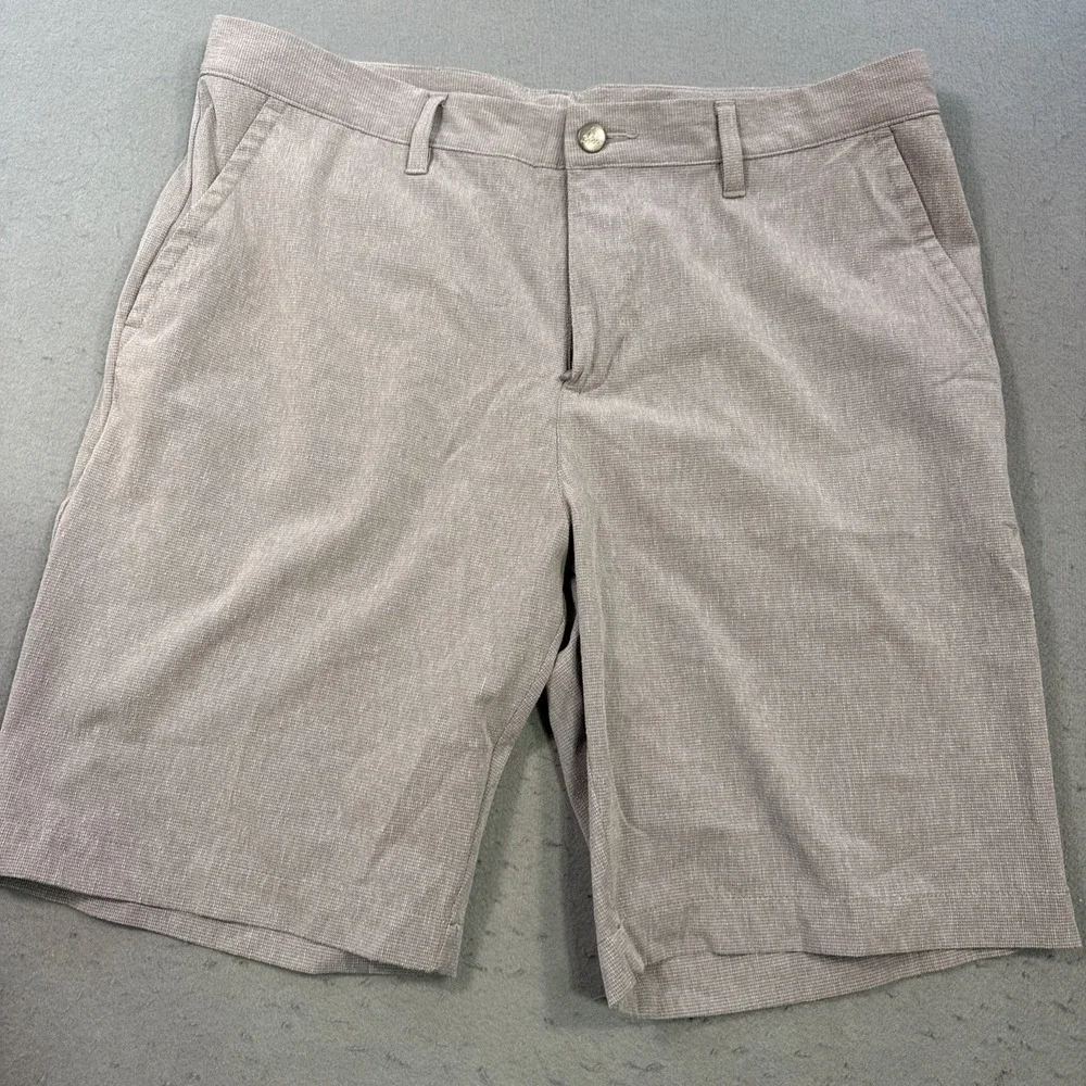 Adidas Shorts Mens 34 GRY TEXTURED Climacool Golf Casual Lightweight Outdoor
